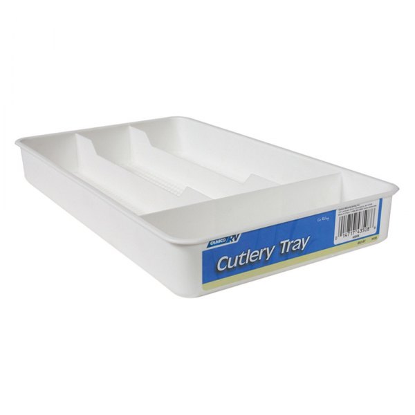 Camco® - White Plastic Cutlery Tray