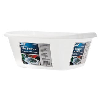Camco® - White Polypropylene 9 qt. Mini Dish Pan