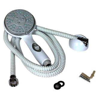 Camco® - Plastic White Handheld Shower Head with 60" Hose