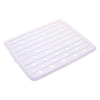 Camco® - Vinyl White Rectangular Kitchen Sink Mat (11.75"L x 10"W)