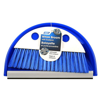 Camco® - Blue Whisk Broom with Dust Pan