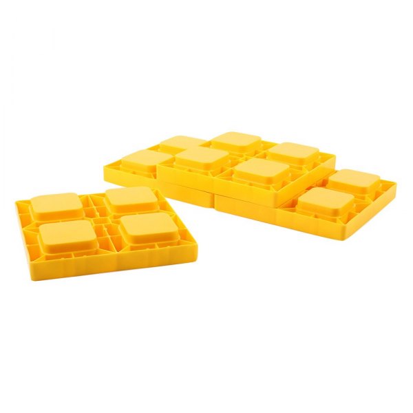 Camco® - Yellow Bilingual Leveling Blocks with Carry Bag