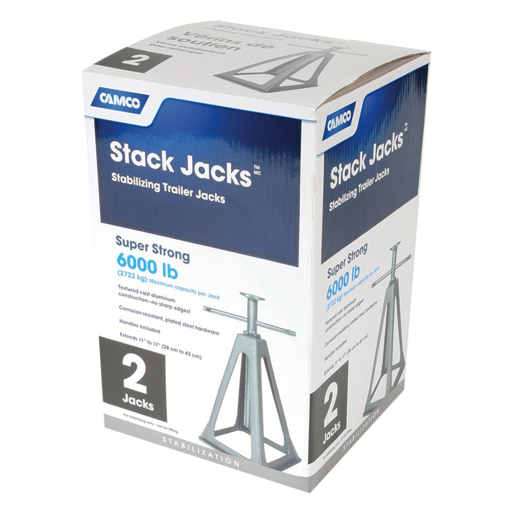 Camco® 44561 - 6000 lb Aluminum Stacker Jacks - CAMPERiD.com