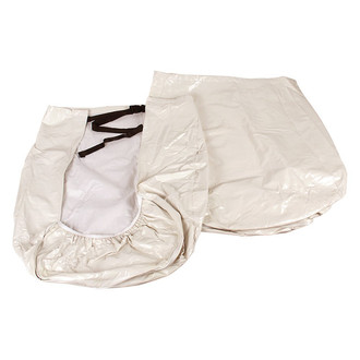 Camco® - Single Axle RV Wheel Covers (Colonial White, 30"-32"Dia)