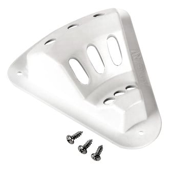 Camco® - 5"H x 3"L Screw Mount White Flag Holder