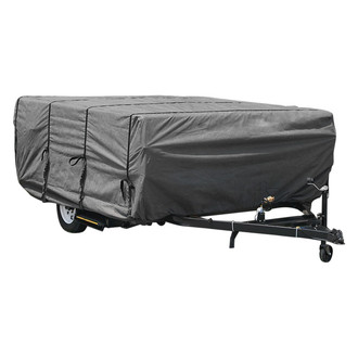 Camco® 45762 - UltraGuard™ Pop-Up Trailer Cover (Gray, Up to 12')