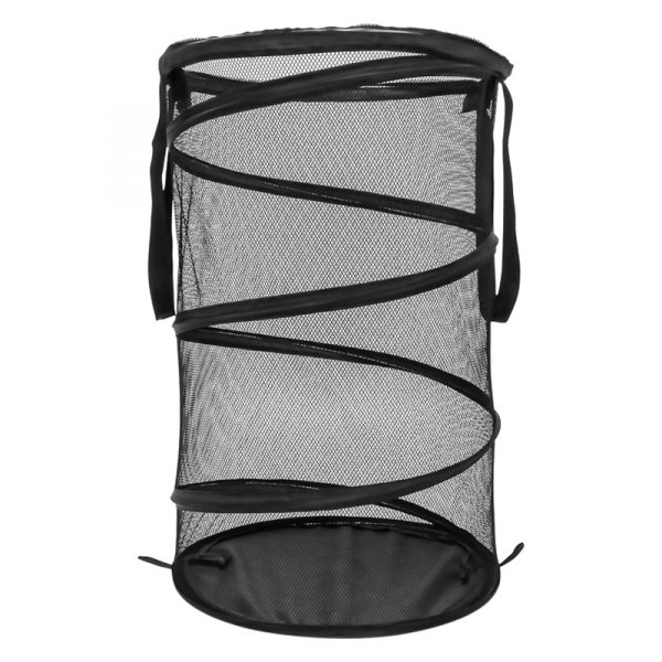 Camco® - Black Fabric 16"W x 25"H Pop-Up Laundry Bag