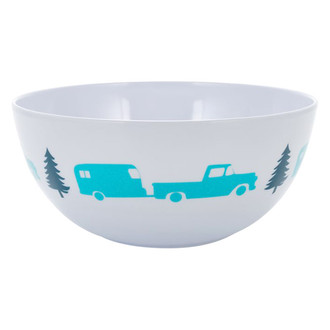 Camco® - "Life is Better at the Campsite" Melamine Nesting Bowl with Trailer & Tree Pattern