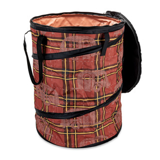 Camco® - "Life is Better at the Campsite" PopUp Utility Container with Red Plaid Design