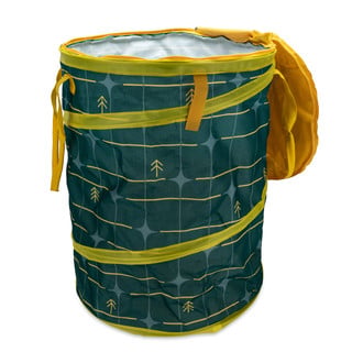 Camco® - "Life is Better at the Campsite" PopUp Utility Container with Green Grid Design