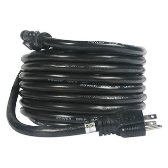Camco® - 30' Extension Power Cord with Standard Grip (15A Male x 15A Female)