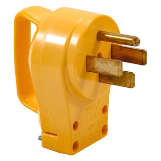 Camco® - Power Grip™ 50A Male Replacement Plug with Handle Grip