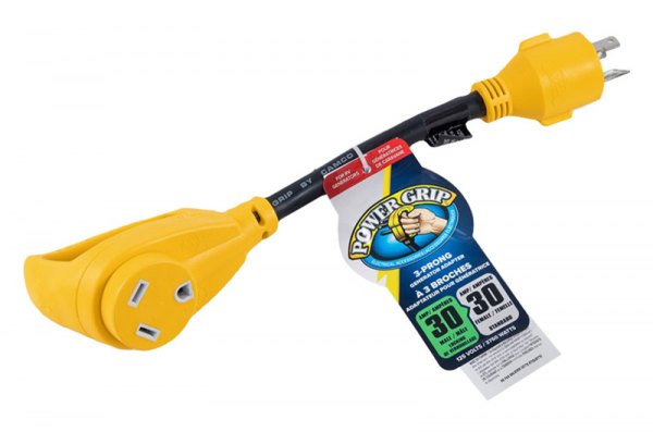 Camco 55501 Power Grip Series™ 25-Foot 30-Amp RV Locking Electrical Adapter