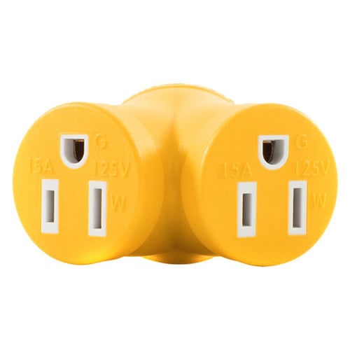 Camco® 55438 - 30A Male x 2 15A Female/125V/3750W 4-Prong Power