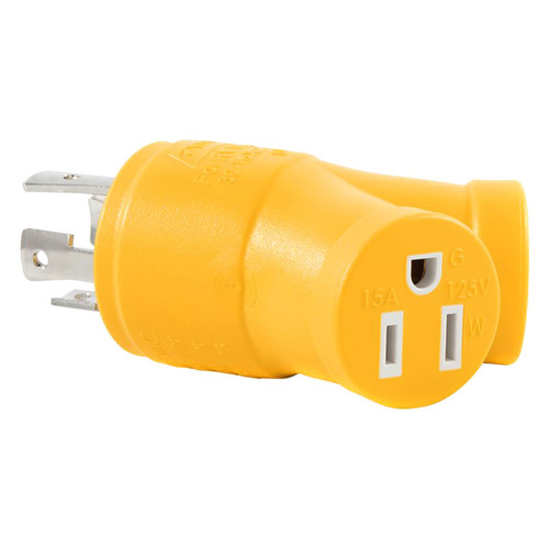 Camco® 55438 - 30A Male x 2 15A Female/125V/3750W 4-Prong Power