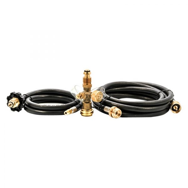 Camco® - Brass LP Gas Tee with 12' Hose