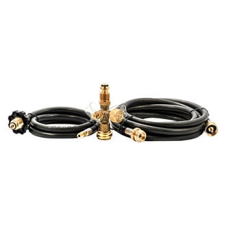Camco® - Brass LP Gas Tee with 12' Hose
