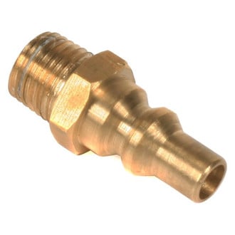 Camco® - Brass LP Gas Adapter Fitting (1/4" Male Thread to Male QCC)
