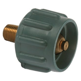 Camco® - Brass Low Pressure LP Gas ACME Nut (Male POL to 1/4" Male Thread)