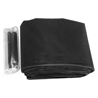 Carefree® - EZ ZipBlocker™ 17'W x 9'H Black Polyester RV Awning Front Shade Panel