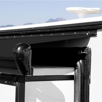 Carefree® - Alpine™ 100.5" Black Vinyl Standard Slide-Out RV Awning with Rail