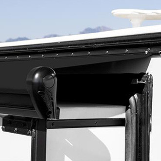 Carefree® - Alpine™ 154.5" Black Vinyl Standard Slide-Out RV Awning with Rail
