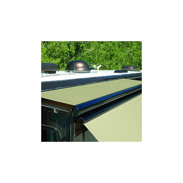 Carefree® - Ascent™ 80" White Vinyl Standard Slide-Out RV Awning & White Wind Deflector