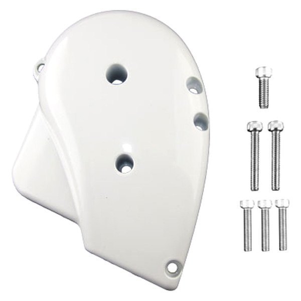 Carefree® - Summit™ White Plastic Slide-Out Awning Screw Cover Left End Cap