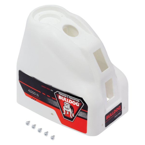 Bulldog® - White Power Trailer Replacement Jack Cover for Bulldog Powered Drive Tongue Jack #500200