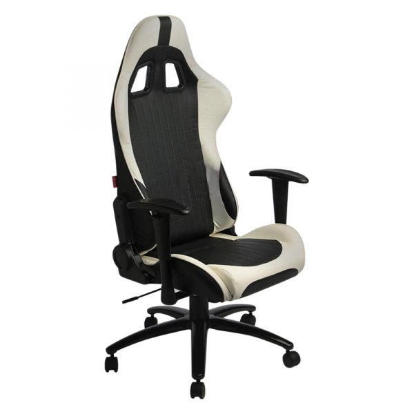 Cipher Auto® - CPA5001™ White/Black Office Racing Seat