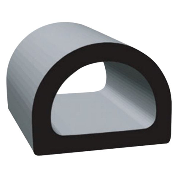 Clean Seal® - 50' Black EPDM Sponge Rubber Door/Window D-Seal