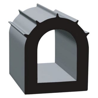 Clean Seal® - 50' EPDM Sponge Rubber Door/Window D-Seal with Ribs