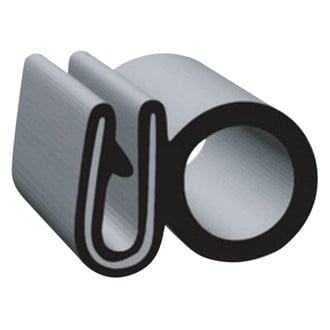 Clean Seal® - Universal 50' Black EPDM Sponge Rubber Door/Window Single Bulb Seal