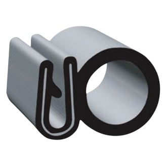 Clean Seal® - Universal 50' Black EPDM Sponge Rubber Door/Window Single Bulb Seal