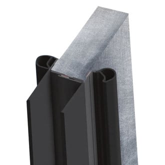 Clean Seal® - 75' Black Plastic Slide-Out EKD Base with Wiper