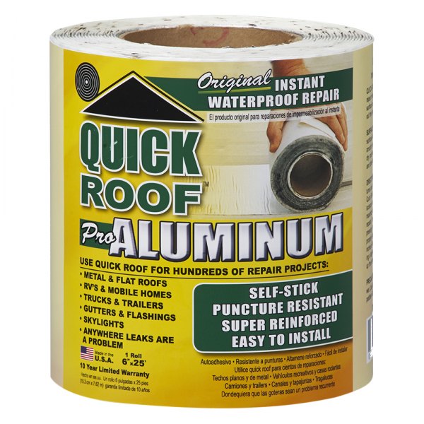 Cofair Products® - Quick Roof™ Silver Roll Tape (6"W x 25'L)