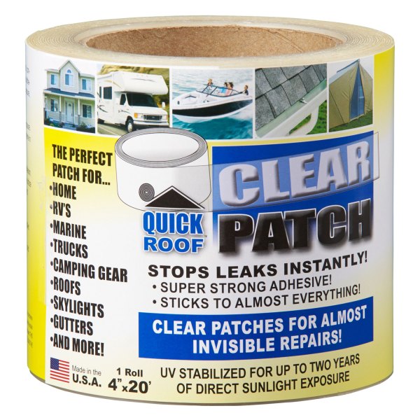 Cofair Products® - Quick Roof™ Clear Roll Tape (4"W x 20'L)
