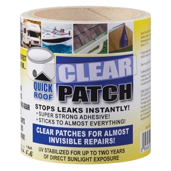 Cofair Products® - Quick Roof™ Multi-Purpose Clear Roll Tape (4"W x 6'L)