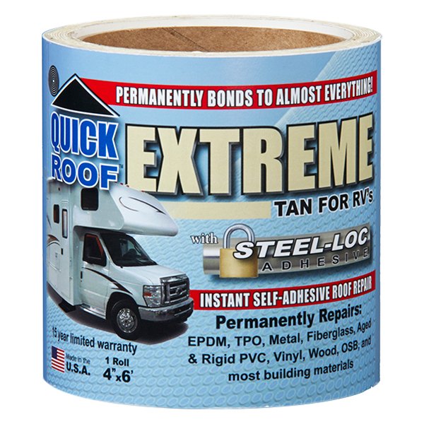 Cofair Products® - Quick Roof Extreme™ Multi-Purpose Tan Roll Tape (4"W x 6'L)
