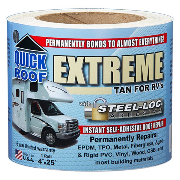 Cofair Products® - Quick Roof Extreme™ Multi-Purpose Tan Roll Tape (4"W x 25'L)