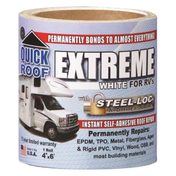 Cofair Products® - Quick Roof Extreme™ Multi-Purpose White Roll Tape (4"W x 6'L)