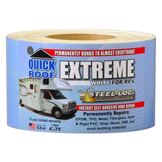 Cofair Products® - Quick Roof Extreme™ Multi-Purpose White Roll Tape (4"W x 75'L)