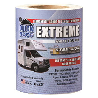 Cofair Products® - Quick Roof Extreme™ Multi-Purpose White Roll Tape (6"W x 25'L)