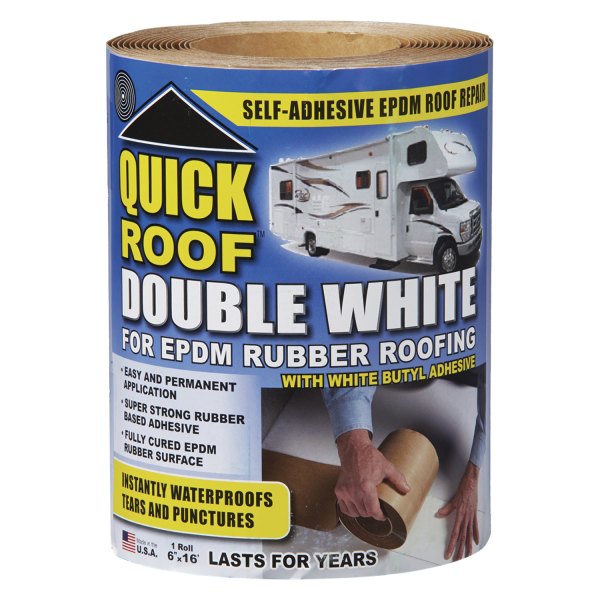 Cofair Products® - EPDM Rubber White Double Side Roll Tape (6" x 16") (6"W x 16'L)