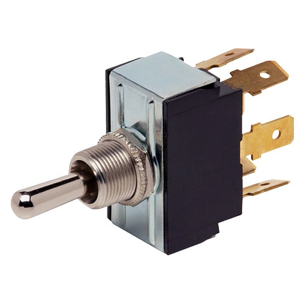Cole Hersee® - Standard Heavy Duty DPDT On/Off Silver Toggle Switch