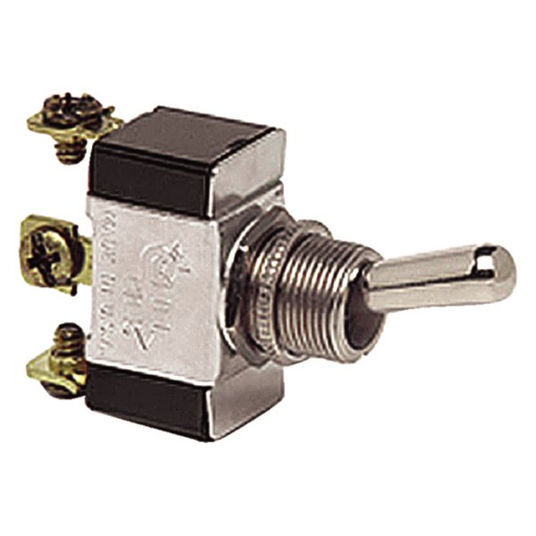 Cole Hersee® - Standard Heavy Duty SPDT Mom-On/Off/Mom-On Silver Toggle Switch