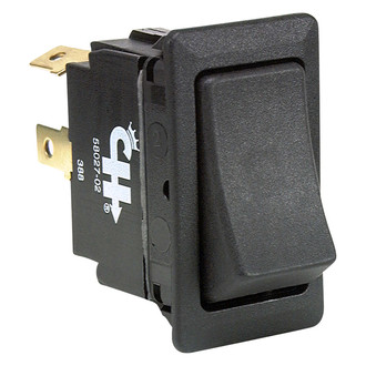 Cole Hersee® - 12 V DC 25 A On/Off Nickel Plated Brass SPST Rocker Switch with 2 Blades