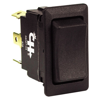 Cole Hersee® - 58027 Series 12 V DC 25 A (On)/Off/(On) Plastic DPST Rocker Switch with 6 Blades