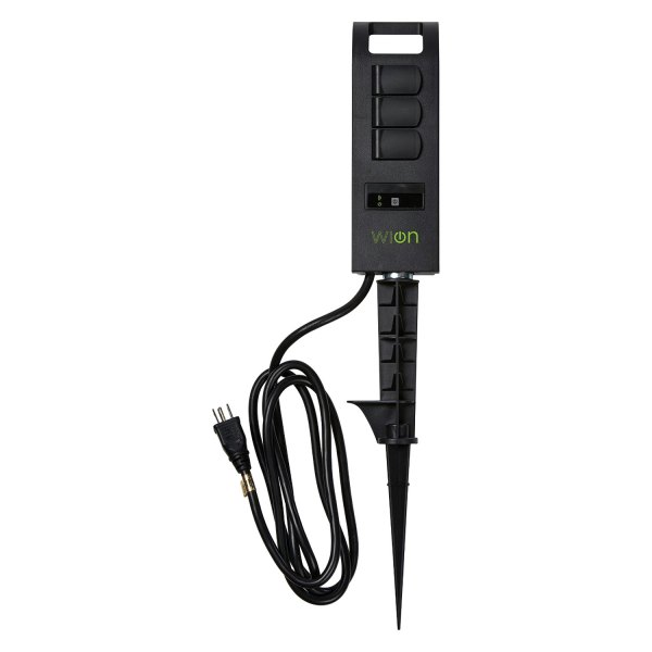 Coleman Cable® - 3-Outlet Outdoor Wi-Fi Stake and Wireless Switch Programmable Timer
