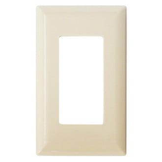 Diamond Group® DG52495VP - Single Ivory Rectangular Face Plate for Lighting Switches